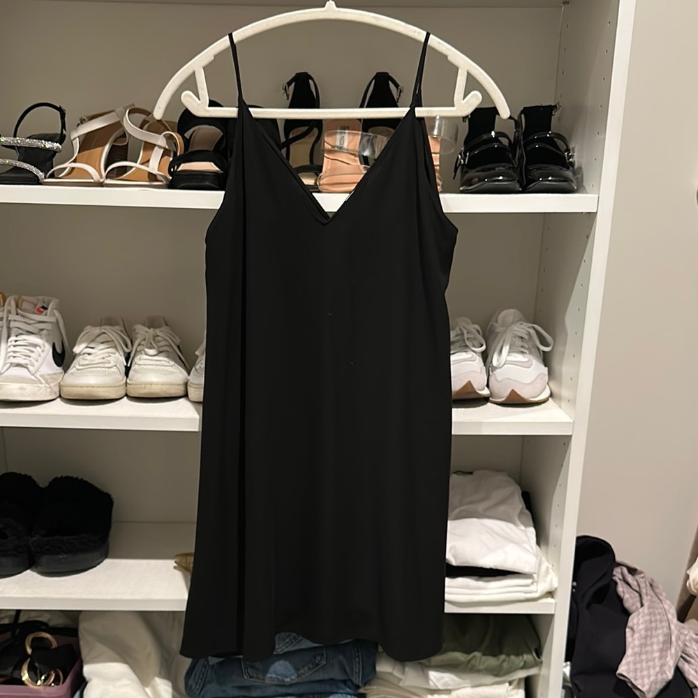 Lush Black Slip Dress